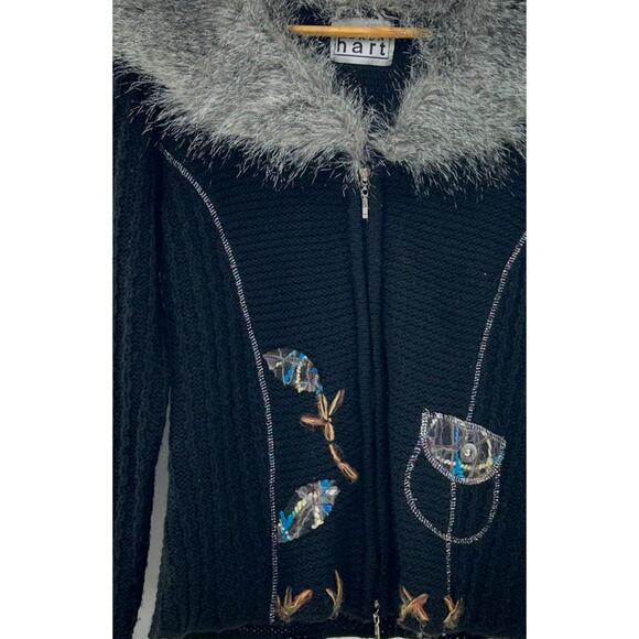 Keren Hart Cardigan Sweater -‎ Wool Blend - Size M - Picture 7 of 12